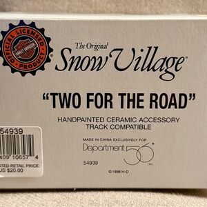 Dept 56 Snow Village Two for the Road Harley-Davidson #54939 – Yellow “Y” – NEW